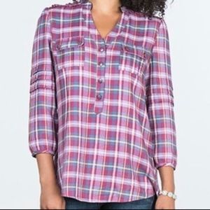 NEW Matilda Jane Large Womens All Day Millie Blouse Shirt